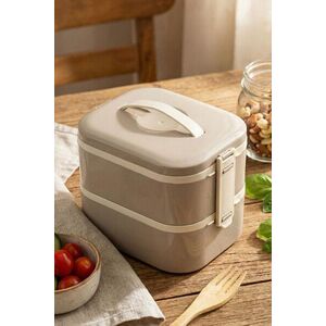 Imagine Cutie pentru pranz, Hermia, 721CBL1310, Inox, Izolat in vid, Gri