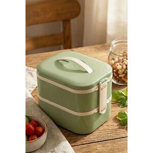 Imagine Cutie pentru pranz, Hermia, 721CBL1311, Inox, Izolat in vid, Verde