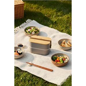 Imagine Cutie pentru pranz, Hermia, 721CBL1314, Inox, Dimensiuni: 14, 5 x 18, 5 x 12, 5 cm / 1000 ml, Gri