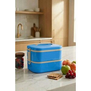 Imagine Cutie pentru pranz, Hermia, 721CBL1321, Inox, Izolat in vid, Albastru