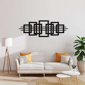 Imagine Decoratiune de perete, 5590, Metal, Dimensiune: 75 x 25 cm, Negru