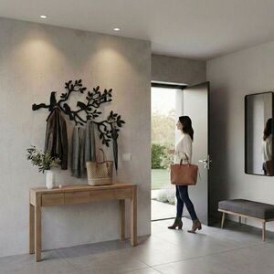 Imagine Decoratiune de perete, 3017, Metal, Dimensiune: 60 cm, Negru