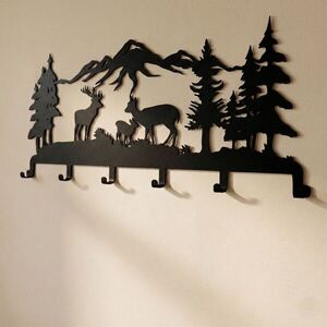 Imagine Decoratiune de perete, 3004, Metal, Dimensiune: 60 x 32 cm, Negru