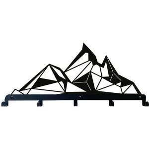 Imagine Decoratiune de perete, 3003, Metal, Dimensiune: 60 x 31 cm, Negru