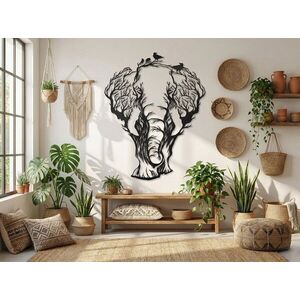Imagine Decoratiune de perete, 5511, Metal, Dimensiuni: 59 x 75 cm, Negru