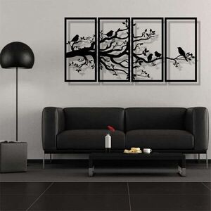 Imagine Decoratiune de perete, 5438, Metal, Dimensiune: 120 x 60 cm, Negru