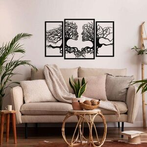Imagine Decoratiune de perete, 5385, Metal, Dimensiuni: 125 x 73 cm, Negru