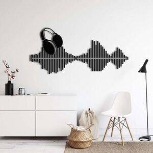 Imagine Decoratiune de perete, 5384, Metal, Dimensiuni: 75 x 36 cm, Negru