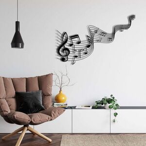 Imagine Decoratiune de perete, 5381, Metal, Dimensiuni: 75 x 32 cm, Negru