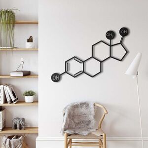 Imagine Decoratiune de perete, 5357, Metal, 90 x 64 cm, Negru