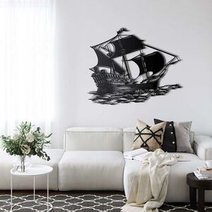 Imagine Decoratiune de perete, 5355, Metal, Dimensiune: 75 x 60 cm, Negru