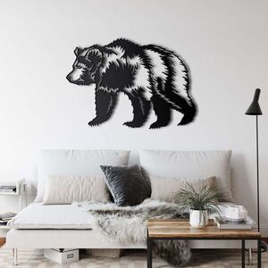 Imagine Decoratiune de perete, 5342, Metal, Dimensiune: 60 x 40 cm, Negru