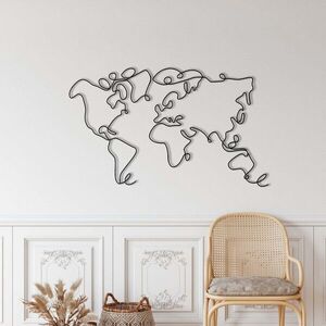Imagine Decoratiune de perete, 5316, Metal, 100 x 60 cm, Negru