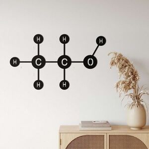 Imagine Decoratiune de perete, 5307, Metal, Dimensiuni: 75 x 43 cm, Negru