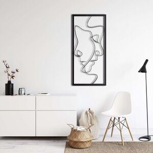 Imagine Decoratiune de perete, 5303, Metal, Dimensiuni: 33 x 75 cm, Negru