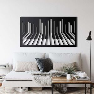 Imagine Decoratiune de perete, 5301, Metal, Dimensiune: 60 x 32 cm, Negru