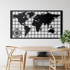 Imagine Decoratiune de perete, 5271, Metal, Dimensiuni: 75 x 43 cm, Negru