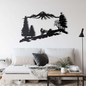 Imagine Decoratiune de perete, 5260, Metal, Dimensiuni: 75 x 48 cm, Negru