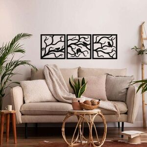 Imagine Decoratiune de perete, 5232, Metal, Dimensiuni: 154 x 50 cm, Negru