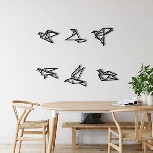 Imagine Decoratiune de perete, 5218, Metal, (12 bucăți), Negru