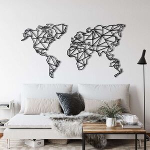 Imagine Decoratiune de perete, 5212, Metal, 100 x 53 cm, Negru