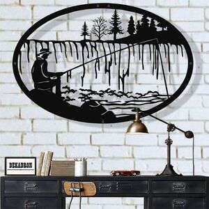 Imagine Decoratiune de perete, 5203, Metal, Dimensiune: 75 x 50 cm, Negru