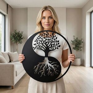 Imagine Decoratiune de perete, 5201, Metal, Dimensiune: 60 x 60 cm, Negru