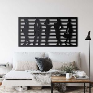 Imagine Decoratiune de perete, 5194, Metal, Dimensiuni: 61 x 31 cm, Negru