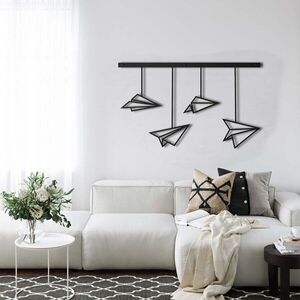 Imagine Decoratiune de perete, 5192, Metal, Dimensiune: 75 x 45 cm, Negru
