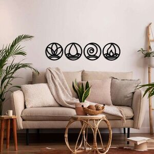 Imagine Decoratiune de perete, 5187, Metal, Dimensiune: 45 x 45 cm, Negru
