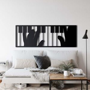 Imagine Decoratiune de perete, 5156, Metal, Dimensiune: 60 x 21 cm, Negru