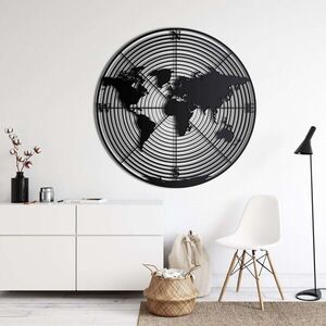 Imagine Decoratiune de perete, 5139, Metal, Dimensiune: 60 x 60 cm, Negru