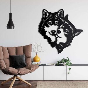 Imagine Decoratiune de perete, 5135, Metal, Dimensiune: 58 x 58 cm, Negru