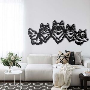 Imagine Decoratiune de perete, 5134, Metal, Dimensiune: 45 x 19 cm, Negru
