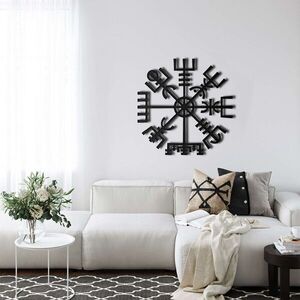 Imagine Decoratiune de perete, 5126, Metal, Dimensiune: 72 x 72 cm, Negru