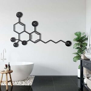 Imagine Decoratiune de perete, 5117, Metal, Dimensiune: 60 x 36 cm, Negru