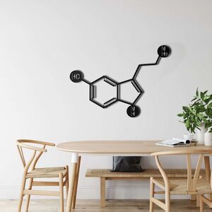 Imagine Decoratiune de perete, 5113, Metal, Dimensiune: 45 x 32 cm, Negru