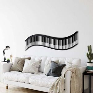 Imagine Decoratiune de perete, 5109, Metal, Dimensiuni: 75 x 21 cm, Negru