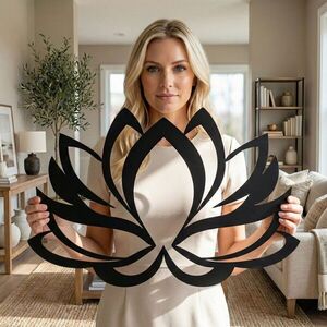 Imagine Decoratiune de perete, 5089, Metal, Dimensiuni: 76 x 51 cm, Negru