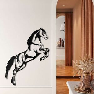 Imagine Decoratiune de perete, 5078, Metal, Dimensiuni: 33 x 76 cm, Negru