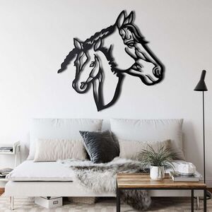 Imagine Decoratiune de perete, 5074, Metal, Dimensiune: 45 x 43 cm, Negru