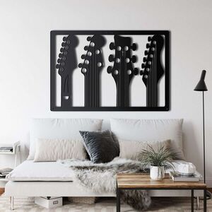 Imagine Decoratiune de perete, 5068, Metal, 90 x 60 cm, Negru