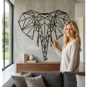 Imagine Decoratiune de perete, 5052, Metal, Dimensiuni: 44 x 46 cm, Negru