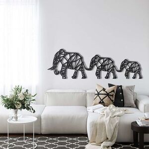 Imagine Decoratiune de perete, 5051, Metal, Dimensiune: 60 x 19 cm, Negru