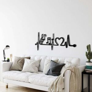 Imagine Decoratiune de perete, 5049, Metal, Dimensiuni: 75 x 32 cm, Negru