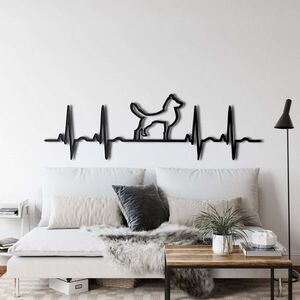 Imagine Decoratiune de perete, 5047, Metal, Dimensiune: 60 x 20 cm, Negru