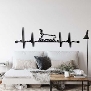 Imagine Decoratiune de perete, 5046, Metal, Dimensiune: 75 x 26 cm, Negru