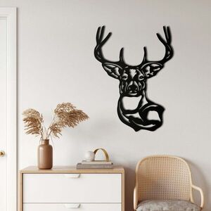 Imagine Decoratiune de perete, 5036, Metal, Dimensiuni: 56 x 76 cm, Negru