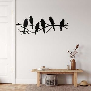 Imagine Decoratiune de perete, 5022, Metal, Dimensiune: 60 x 22 cm, Negru