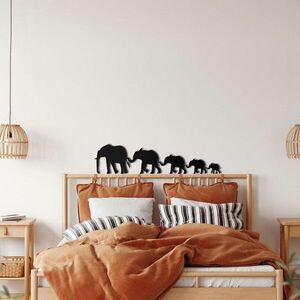 Imagine Decoratiune de perete, 5018, Metal, Dimensiune: 61 x 15 cm, Negru